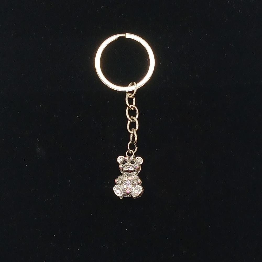 Jeweled Mini Bear Keychain/Handbag Charm​​